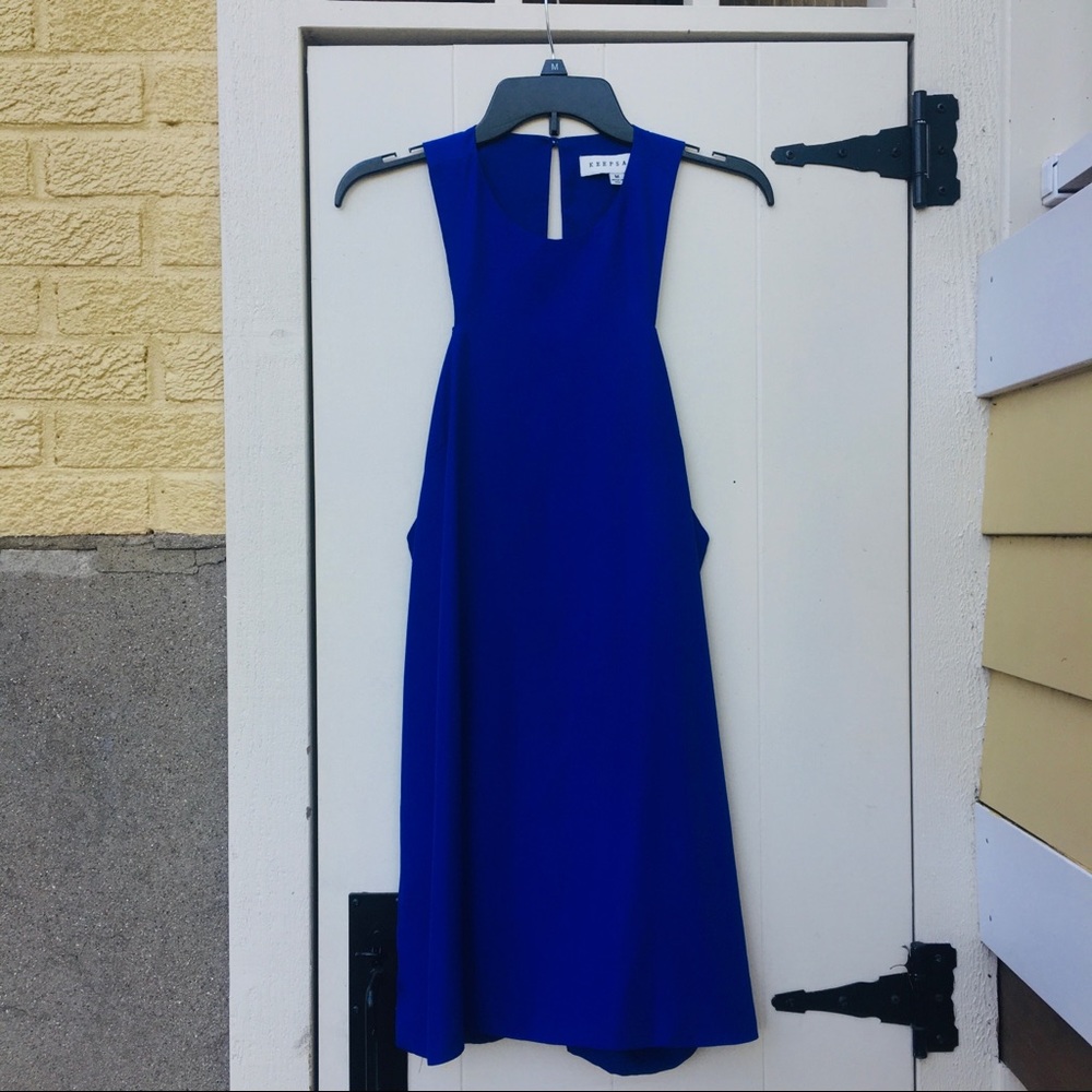 Cobalt Blue Loose Dress. Size Medium